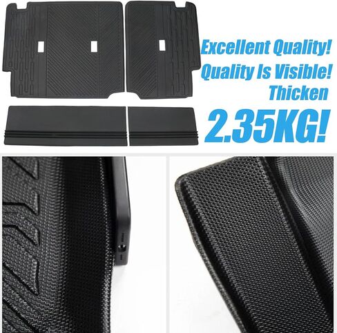 Heavy-Duty Rear Seat Protector for Ford Bronco 4-Door 2021-2025 | All-Weather Waterproof Backrest Cover Mat | Anti-Scratch Pet-Friendly Cargo Liner Accessories (4DR) in Saudi Arabia