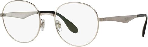 Ray-Ban RX6343 - 2595 Eyeglasses Silver Frame 47mm w/ Clear Demo Lens in Saudi Arabia