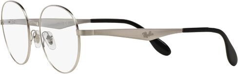 Ray-Ban RX6343 - 2595 Eyeglasses Silver Frame 47mm w/ Clear Demo Lens in Saudi Arabia