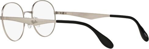 Ray-Ban RX6343 - 2595 Eyeglasses Silver Frame 47mm w/ Clear Demo Lens in Saudi Arabia