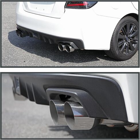 Spec-D Tuning 4" Stainless Steel Quad Tip Catback Exhaust System Compatible with 2015-2021 Subaru WRX STI in Saudi Arabia