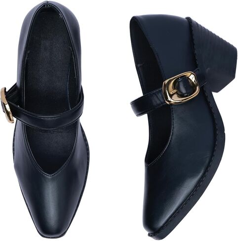 MGGMOKAY Women's Mary Jane Pump Heeled Shoe Comfortable Dress Shoes for Work,Casual and Office Business in Saudi Arabia