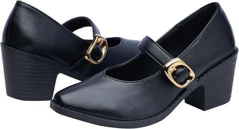 MGGMOKAY Women's Mary Jane Pump Heeled Shoe Comfortable Dress Shoes for Work,Casual and Office Business in Saudi Arabia