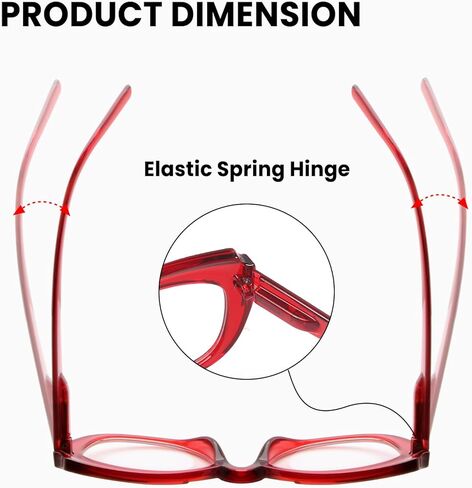 عبوة من 10 نظارات قراءة للنساء بطباعة نمطية مع مفصلات زنبركية in Kuwait