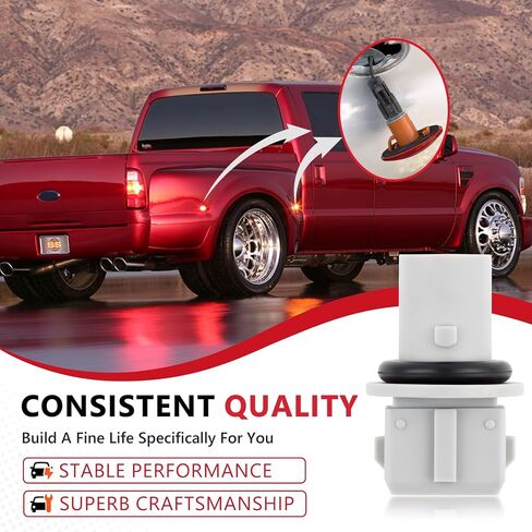 مقبس لمبة إضاءة جانبية مع حزام سلكي مناسب لفورد F250 F350 F450 F550 Transit Mercury Cougar Fender Clearing Lamp Base استبدال OE F8RZ13K371AA قطعتين مع لمبة T10 in Saudi Arabia