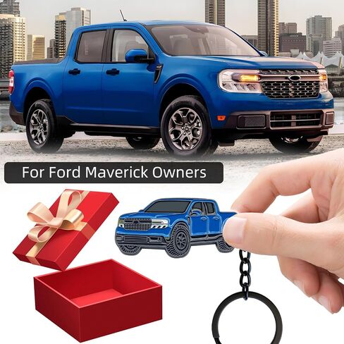 سلسلة مفاتيح رائعة لملحقات Ford Maverick، هدية لأصحاب السيارات - تستخدم كمفتاح سيارة وديكور لحقيبة الظهر in Kuwait