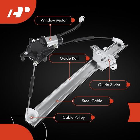 A-Premium Power Electric Window Regulator with Motor Compatible with Chevrolet Spark 13-15 Spark EV 14-16 Hatchback Front Passenger Side in Saudi Arabia