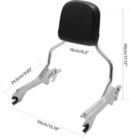 مسند ظهر مستقيم من TCMT قياسي سيسي بار مع مجموعة أدوات لرسو السفن مناسب لدراجات Harley Fat Boy Breakout 2018-2025 FLFB FLFBS FXBR FXBRS in Saudi Arabia