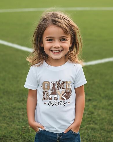 طفل قميص كرة القدم الفتيان الفتيات لعبة يوم تي شيرت الاطفال البيسبول المحملة ملابس قطنية لطيف كم قصير بلايز 2T-8 سنوات in Kuwait