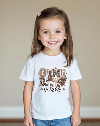 طفل قميص كرة القدم الفتيان الفتيات لعبة يوم تي شيرت الاطفال البيسبول المحملة ملابس قطنية لطيف كم قصير بلايز 2T-8 سنوات in Kuwait