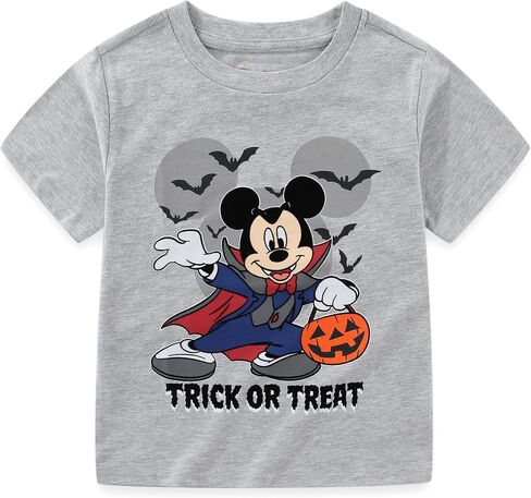 Disney Mickey Mouse Boys Halloween Short Sleeve T-Shirt for Toddler and Big Kids in Saudi Arabia