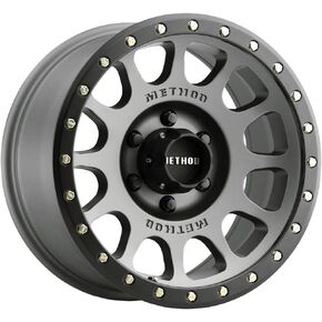 ميثود ريس ويلز 305 NV Titanium Wheel أحمر شفاه أسود غير لامع (16 × 8. بوصة /6 × 5 مم، إزاحة 0 مم) in Saudi Arabia