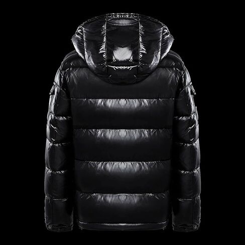 Glossy Puffer Jacket Men Quilted Insulated Jacket Zip up Padded Coat Warm Down Jacket Casual Winter Jacket Outwear in Saudi Arabia
