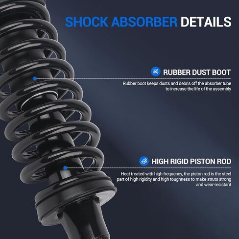 Autoround pair 171341 Front Complete Strut Shock Absorber Compatible with Chevy Trailblazer 02-09, GMC Envoy 02-09, Buick Rainier 04-07, Oldsmobile Bravada 02-04 Struts with Coil Spring Assembly in Saudi Arabia