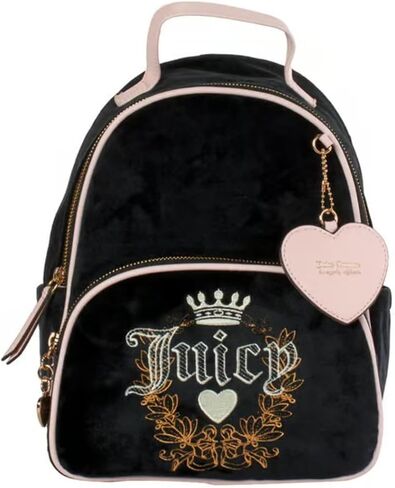 Juicy Couture Heritage Medium Backpack Black/Pink in Saudi Arabia