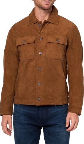 Lucky Brand mens Suede Shirt Jacket in Saudi Arabia