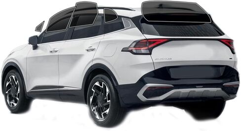 غشاء ملون للنافذة مسبق القطع من AUTOTEK، طبقة أمامية ببابين لنوافذ السيارات، حماية من أشعة الشمس، الخصوصية، زجاج مضاد للكسر، طبقتين، قطع الكمبيوتر، أي ظل ملون لكيا سبورتاج 2023-2025 in Saudi Arabia