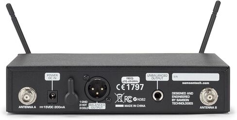 Samson CH99 Handheld Transmitter with Q8 Professional Dynamic Vocal Microphone Capsule for Concert 99 CR99 Wireless Receiver, Frequency Band K: 470 to 494MHz,Black in Kuwait