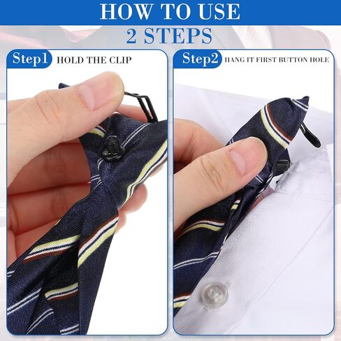 Janmercy 6 Pcs Clip on Tie for Men Clip on Easy Necktie Striped Solid Plaid Dots Mixed Lot Tie for Office School, 20 Inch (Modern Style) in Saudi Arabia