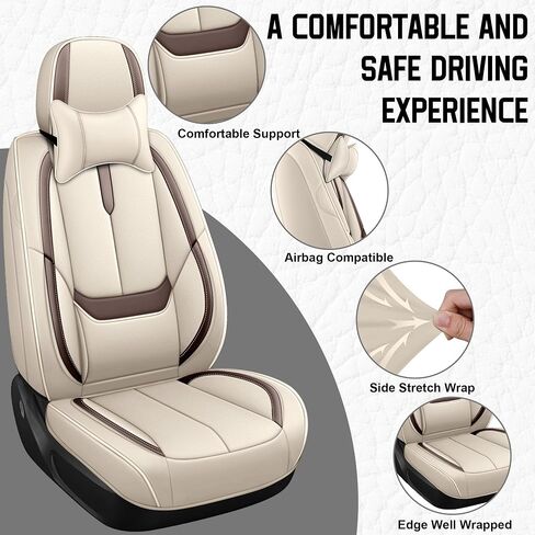 أغطية مقاعد السيارة YuCen مناسبة لسيارة Toyota RAV4 2019-2025 واقي مقعد جلدي مقاوم للماء وجيد التهوية، متوافق مع الوسادة الهوائية، سهل التركيب والتنظيف من الداخل التلقائي المتين (5 مقاعد، أسود وأحمر، فاخر) in Saudi Arabia