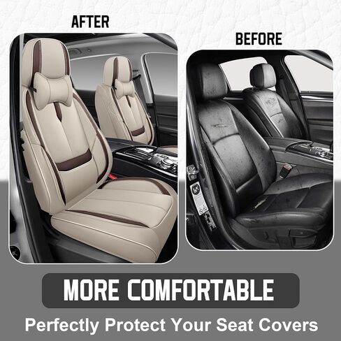 أغطية مقاعد السيارة YuCen مناسبة لسيارة Toyota RAV4 2019-2025 واقي مقعد جلدي مقاوم للماء وجيد التهوية، متوافق مع الوسادة الهوائية، سهل التركيب والتنظيف من الداخل التلقائي المتين (5 مقاعد، أسود وأحمر، فاخر) in Saudi Arabia