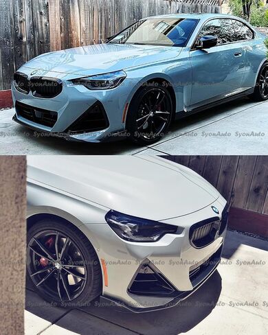 يناسب 2022-2026 BMW G42 2 SERIES 230i M240i G87 M2 MP STYLE FRONT BUMPER LIP SPLITTER KIT in Saudi Arabia