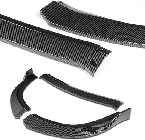 Q1-TECH, 5PCS Front Bumper Lip + Side Skirt Rocker Winglet Canard Diffuser Wing Compatible with 2015 2016 - 2021 Chrysler 300 , Front Bumper Lip Spoiler Air Chin Body Splitter ABS (Glossy Black) in Saudi Arabia
