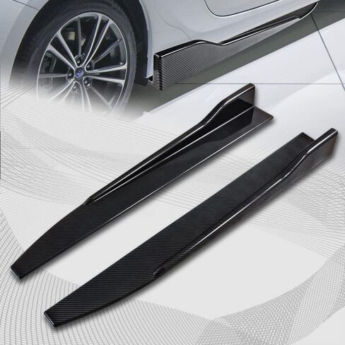 Q1-TECH, 5PCS Front Bumper Lip + Side Skirt Rocker Winglet Canard Diffuser Wing Compatible with 2015 2016 - 2021 Chrysler 300 , Front Bumper Lip Spoiler Air Chin Body Splitter ABS (Glossy Black) in Saudi Arabia