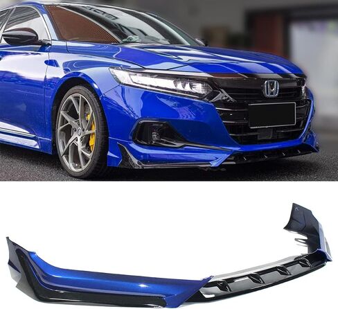 ACR Style JDM مطلي بلونين أسود لامع لؤلؤي أزرق أمامي طقم مصد الشفاه متوافق مع 2021 2022 Honda Accord EX LX Touring Sport in Saudi Arabia