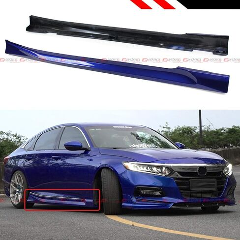 Night Pearl Blue Add-on JDM Side Skirt Extensions Compatible with 2018-2020 Honda Accord Model in Saudi Arabia