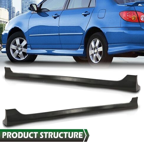 LQI Side Skirts Body Kit Left & Right, Compatible with Dodge Charger 2015-2023 Glossy Black Pair Panel Splitter Replacement in Saudi Arabia