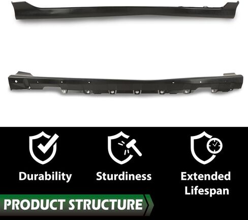 LQI Side Skirts Body Kit Left & Right, Compatible with Dodge Charger 2015-2023 Glossy Black Pair Panel Splitter Replacement in Saudi Arabia