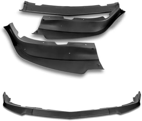 3 Pieces Front Bumper Lip Spoiler Splitter Side Body Kit Trim Protection Compatible with 2011-2014 Dodge Charger, 2012 2013 (Painted Black) in Saudi Arabia