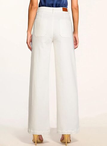 Sidefeel Womens Wide Leg Jeans High Waisted Stretchy Straight Leg Baggy Denim Pants with Pockets in Saudi Arabia