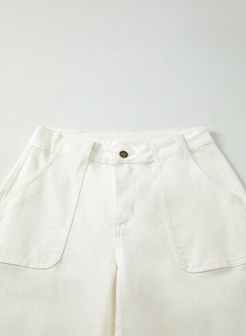 Sidefeel Womens Wide Leg Jeans High Waisted Stretchy Straight Leg Baggy Denim Pants with Pockets in Saudi Arabia