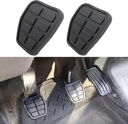 قطعتان من غطاء وسادة دواسة الفرامل المطاطية 321721173، غطاء وسادة الدواسة متوافق مع VW Jetta Golf Mk2 Mk3 Passat B2 B3 B4 Polo Mk2 Mk3 in Kuwait