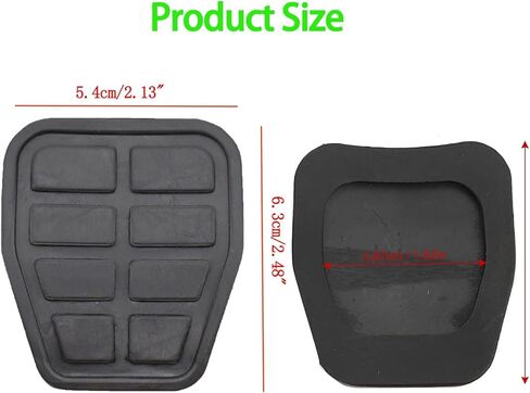 قطعتان من غطاء وسادة دواسة الفرامل المطاطية 321721173، غطاء وسادة الدواسة متوافق مع VW Jetta Golf Mk2 Mk3 Passat B2 B3 B4 Polo Mk2 Mk3 in Kuwait