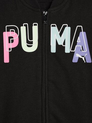 طقم صوف للفتيات من PUMA مكون من قطعتين، بلوفر أو سترة بسحاب مع بنطال مطابق in Kuwait