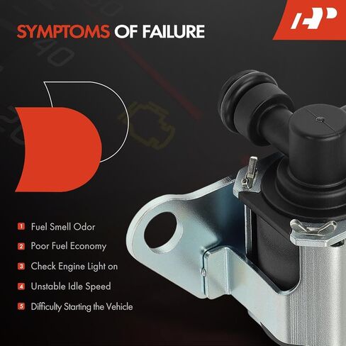 صمام الملف اللولبي لتطهير علبة البخار A-Premium متوافق مع Nissan Sentra 2007-2012 2.0L، Versa 2007-2014، NV200 2013-2021 2.0L، Cube 2009-2014 1.8L، Versa Note 2014-2014 1.6L in Saudi Arabia