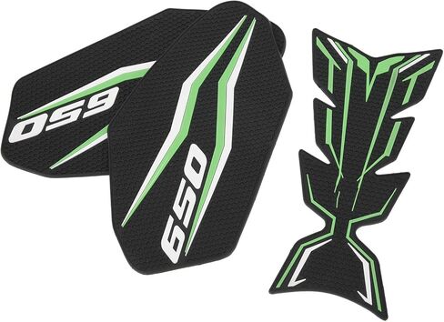 KIMISS Gas Tank Pad Sticker for KAWASAKI Z650/NINJA 650 2017-2021, Motorcycle Fuel Tank Protector, Anti-Scratch Decal, Non-Slip Grip Pad, Fits OEM Design in Saudi Arabia