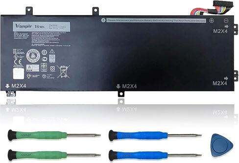 بطارية الكمبيوتر المحمول H5H20 11.4V 56Wh 4946mAh بديلة لـ Dell XPS 15 9550 9560 9570 7590 Precision 5510 5520 5530 5540 Inspiron 7590 7591 Series Notebook 6GPTY 62MJV M7R96 5D91C 05D91C in Saudi Arabia