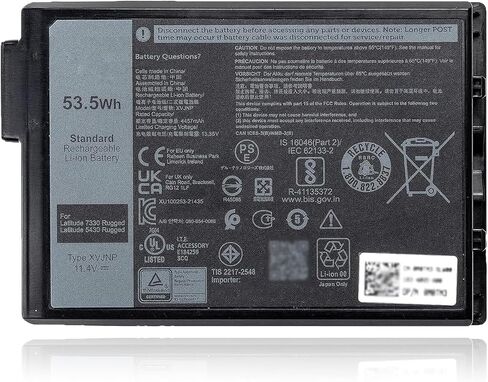 بطارية الكمبيوتر المحمول H5H20 11.4V 56Wh 4946mAh بديلة لـ Dell XPS 15 9550 9560 9570 7590 Precision 5510 5520 5530 5540 Inspiron 7590 7591 Series Notebook 6GPTY 62MJV M7R96 5D91C 05D91C in Saudi Arabia