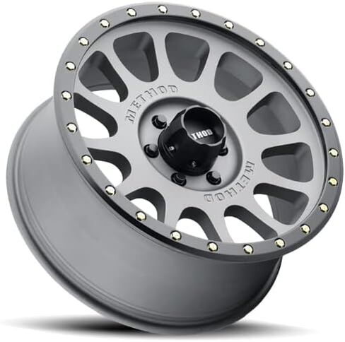ميثود ريس ويلز 305 NV Titanium Wheel أحمر شفاه أسود غير لامع (16 × 8. بوصة /6 × 5 مم، إزاحة 0 مم) in Saudi Arabia