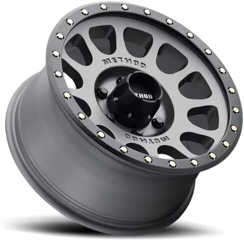 ميثود ريس ويلز 305 NV Titanium Wheel أحمر شفاه أسود غير لامع (16 × 8. بوصة /6 × 5 مم، إزاحة 0 مم) in Saudi Arabia