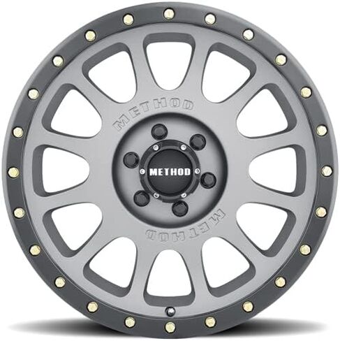 ميثود ريس ويلز 305 NV Titanium Wheel أحمر شفاه أسود غير لامع (16 × 8. بوصة /6 × 5 مم، إزاحة 0 مم) in Saudi Arabia