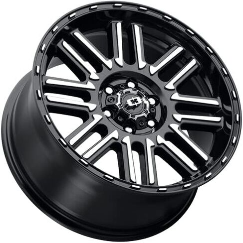 عجلة الوجه VISION 17x8.5 348 Nexus باللون الأسود اللامع مقاس 6x5.5 (0 مم) in Saudi Arabia