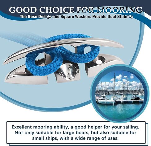 SHENGHUISS 5 Inch Boat Flip Up Cleat Deck Folding Flush Dock Mount Cleat Mooring Rope Stainless Steel 316 w/Fasteners in Saudi Arabia
