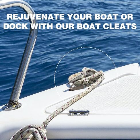 SHENGHUISS 5 Inch Boat Flip Up Cleat Deck Folding Flush Dock Mount Cleat Mooring Rope Stainless Steel 316 w/Fasteners in Saudi Arabia