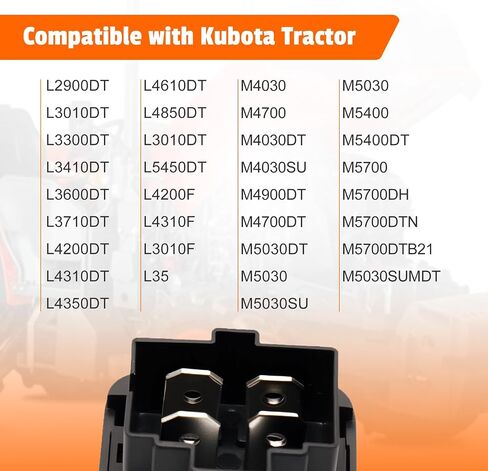 مرحل بداية مع تسخير موصل ضفيرة مناسب لجرار Kubota B21 L2900DT L3010DT L4200DT L4310DT L4310F L4610DT، بديل لـ 35800-75070، 056700-6690،12 فولت، إصدار ترقية مقاوم للماء in Kuwait
