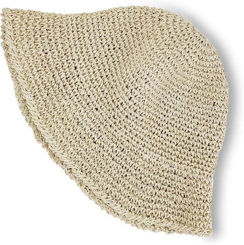 Womens Floppy Beach Straw Hats Wide Brim Crotchet Sun Hat Foldable Packable Summer Outdoor Vacation Travel Straw Hat in Saudi Arabia